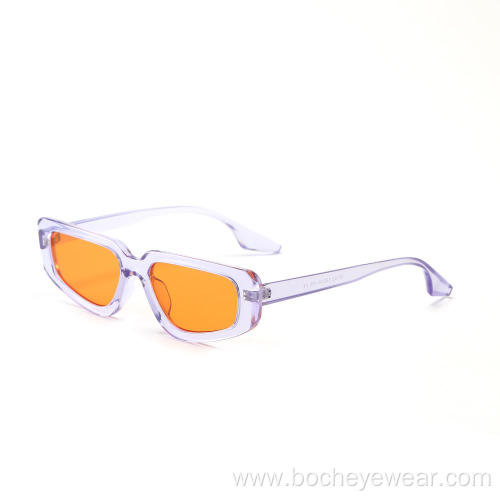 95152 Fashion Trendy Vendor Women Clear Small Cat Eye Frames Shades Sunglasses